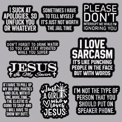 Jesus Enamel Pin Sarcastic Quotes Brooch Pines Lapel Pins Badge on Backpack Clothing Accessories Funny Jewelry Friends Gifts
