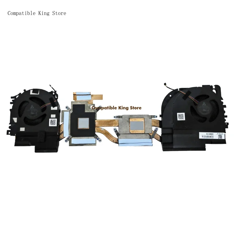 X New CPU+GPU Radiator with Fan Set for HP ZBook Fury 17 G7 17 G8 Series Fan ND75C53-19L06 ND75C54-19L07 M20096-001 DC5V 0.5A