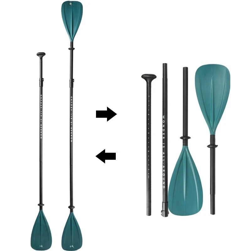 

Kayak station board dual-purpose paddle SUP paddle aluminum alloy rod double-bladed four-section combination paddle