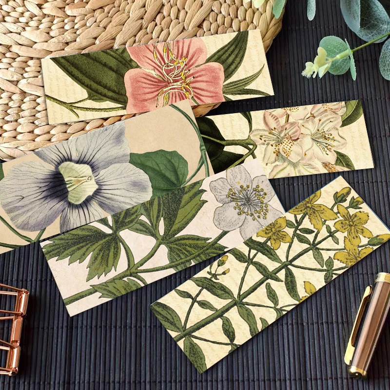 30PCS Slightly tipsy greenery Bookmarks Living Room Graffiti Creative Laptop Luggage Skateboard Paper Gifts Cartoon Bookmark