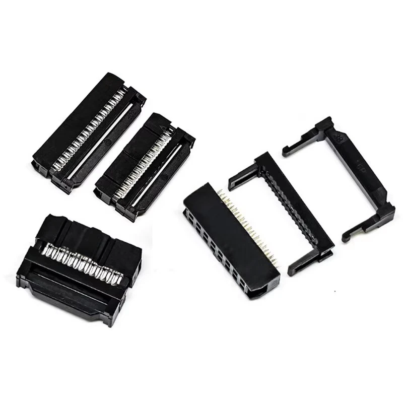 10set FC-6P FC-8P FC-10P FC-14P FC-16P To FC-40P IDC Socket 2x5 Pin Dual Row Pitch 2.54mm IDC Connector 10-pin cable socket