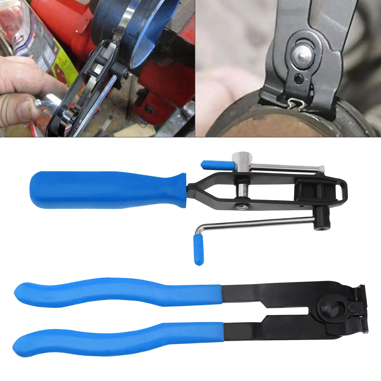 

2pcs Heavy Duty Antiskid CV Joint Boot Clamp Pliers Universal Iron Ear Boot Tie Pliers for Cars /Truck / Auto Repair Tool