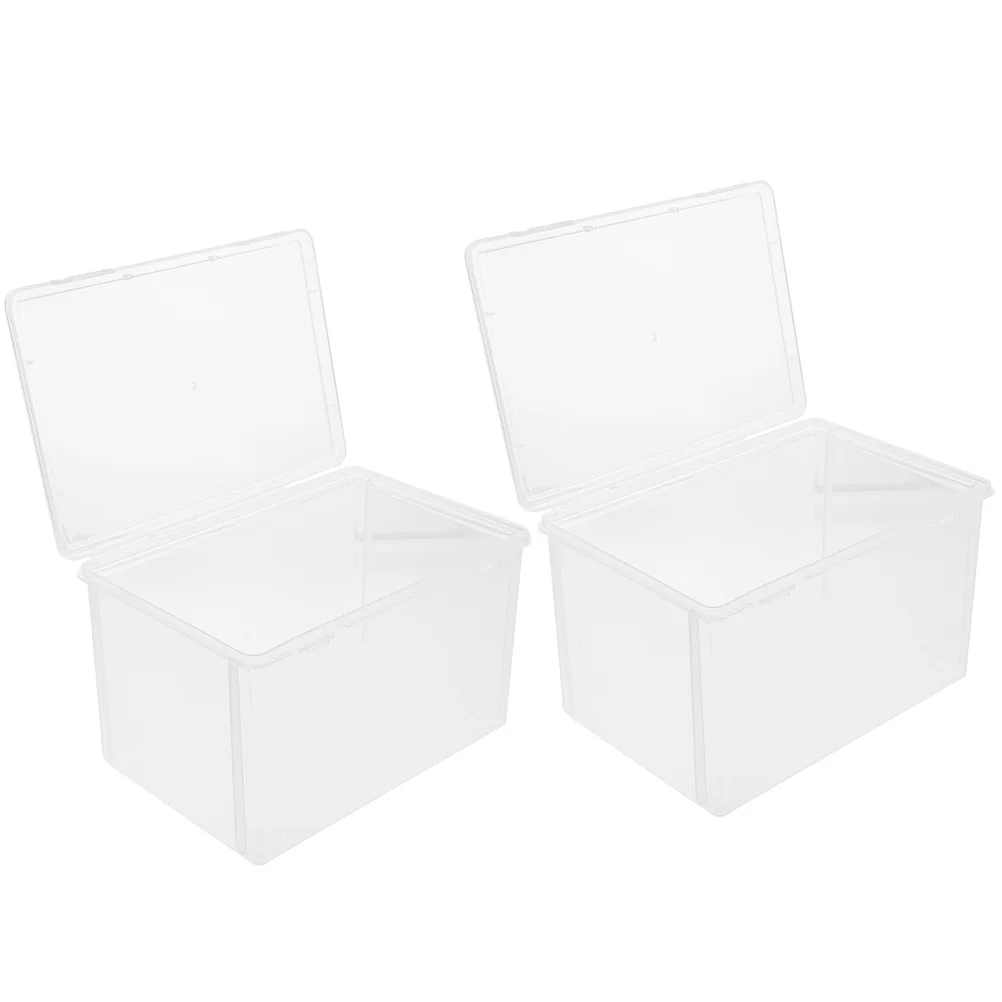 

2Pcs Food Storage Boxes Sealed Transparent Crisper Kitchen Grain Fresh Keeping Containers Fridge Organizer Leakproof Storage Box