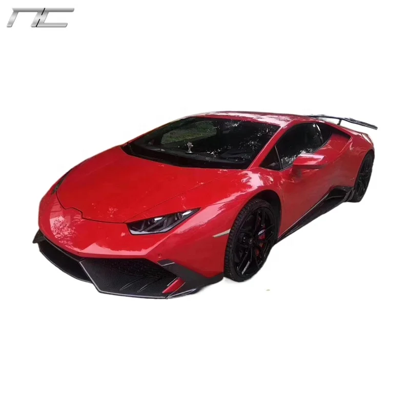 MSY LP610 LP580 Carbon Fiber Front Lip Side Skirt Rear Diffuser Spoiler wing for lamborghi LP610 spyder Huracan RWD body kit