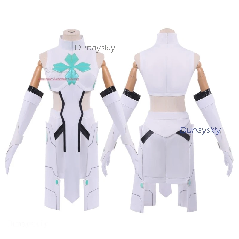 

Halloween Costume Adults Anime To Be Hero X Lucky Cyan Cosplay Wig Uniform Gloves Stockings Full Set disguise Women Men