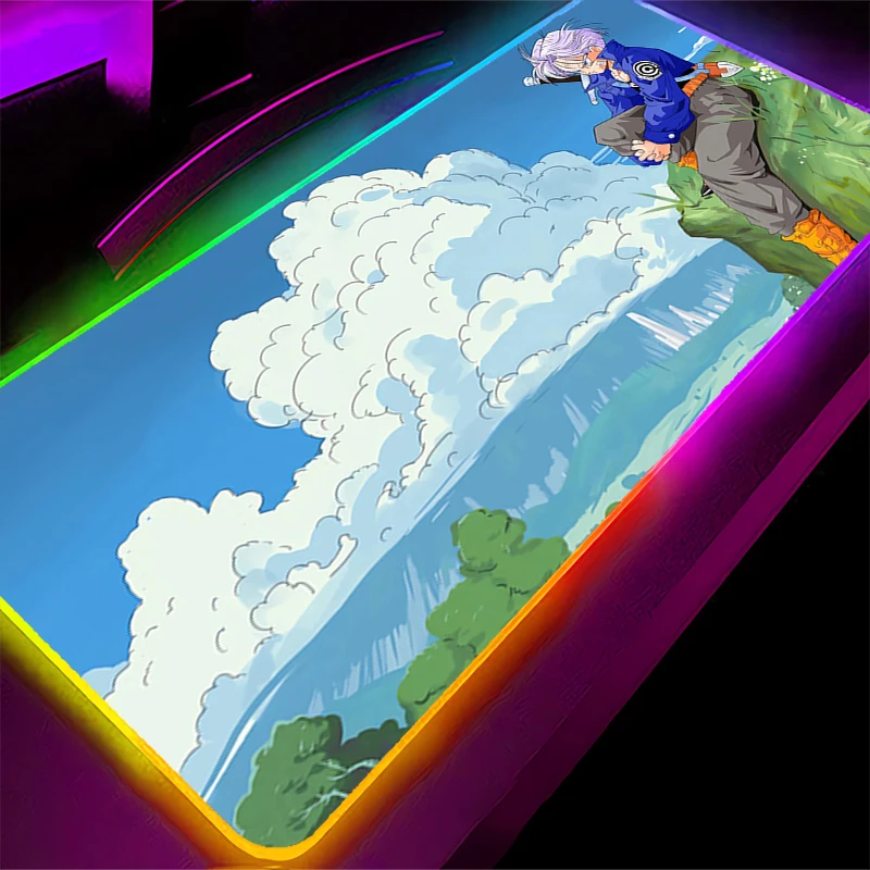 RGB الكمبيوتر Varmilo لوحة المفاتيح LED ماوس الوسادة D-Dragon الكرة قفل حافة الخلفية الألعاب اكسسوارات ألعاب السجاد مكتب حصيرة ماوس #5