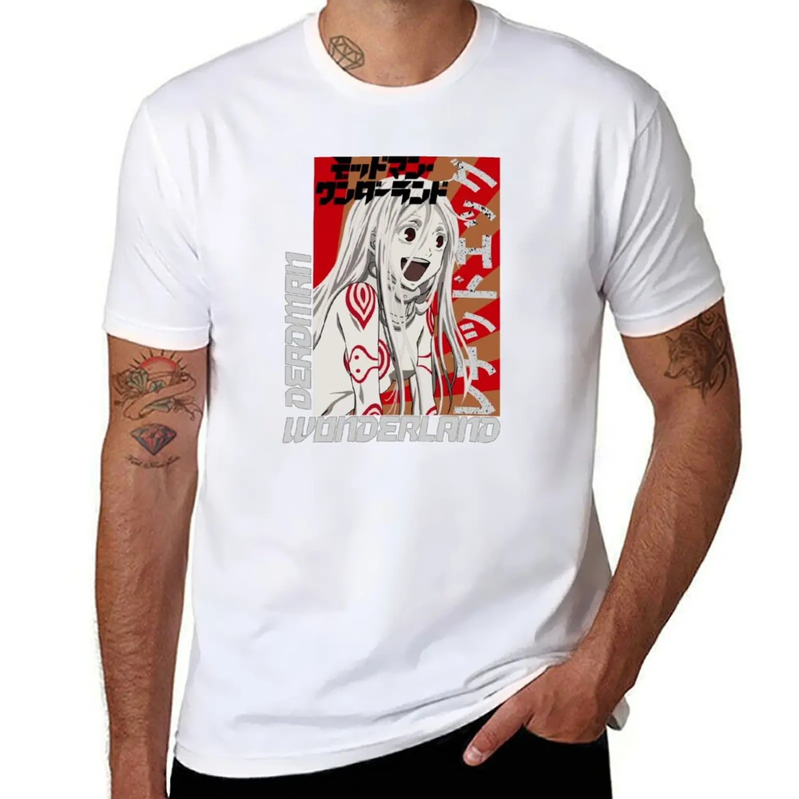 

Shiro Deadman Wonderland T-Shirt man t shirts high quality luxury brand funny t shirts man t shirts for man pack white T-Shirt