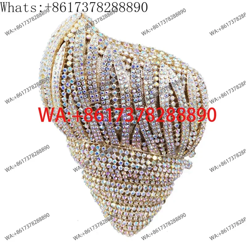 2024 New Dinner Bag Ocean Series: Conch Women's Bag Fashion rhinestone Handheld Bag Evening Bags