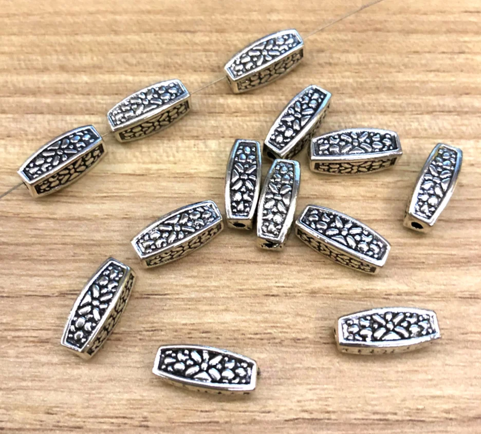 

20шт 5x13мм сплав металла античная бронза/серебро/золото винтажные длинные бусины HWEF3742