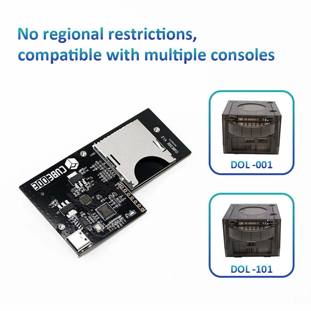 محاكي محرك الأقراص الضوئية CUBEODE V1.2 لـ GC Loder Swiss SD2SP2 استبدال التوصيل والتشغيل لجميع الإصدارات وحدة تحكم ألعاب NGC GameCube