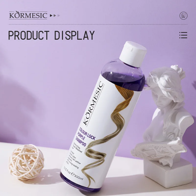 شامبو قفل الألوان وردي فضي أرجواني اللون تثبيت شامبو الشعر اشراق التطهير العناية تألق استعادة لصبغ 300 مللي