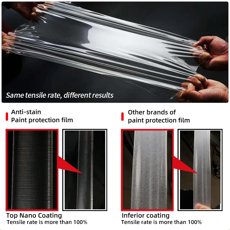 7.5 Mil High Hydrophobic Self Healing Transparent Polyurethane Film Car Protective Film TPU PPF Paint Protection Film