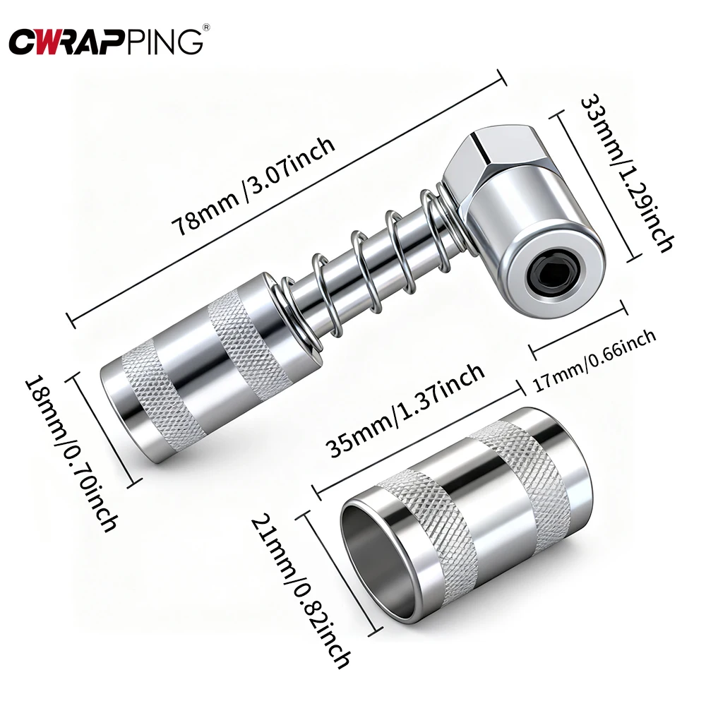 90° Battery Grease Gun Seesii Parts and Accessories Bucket Car Tool Coupler Degree Injector Automobiles |-f-| Novelties Engraver