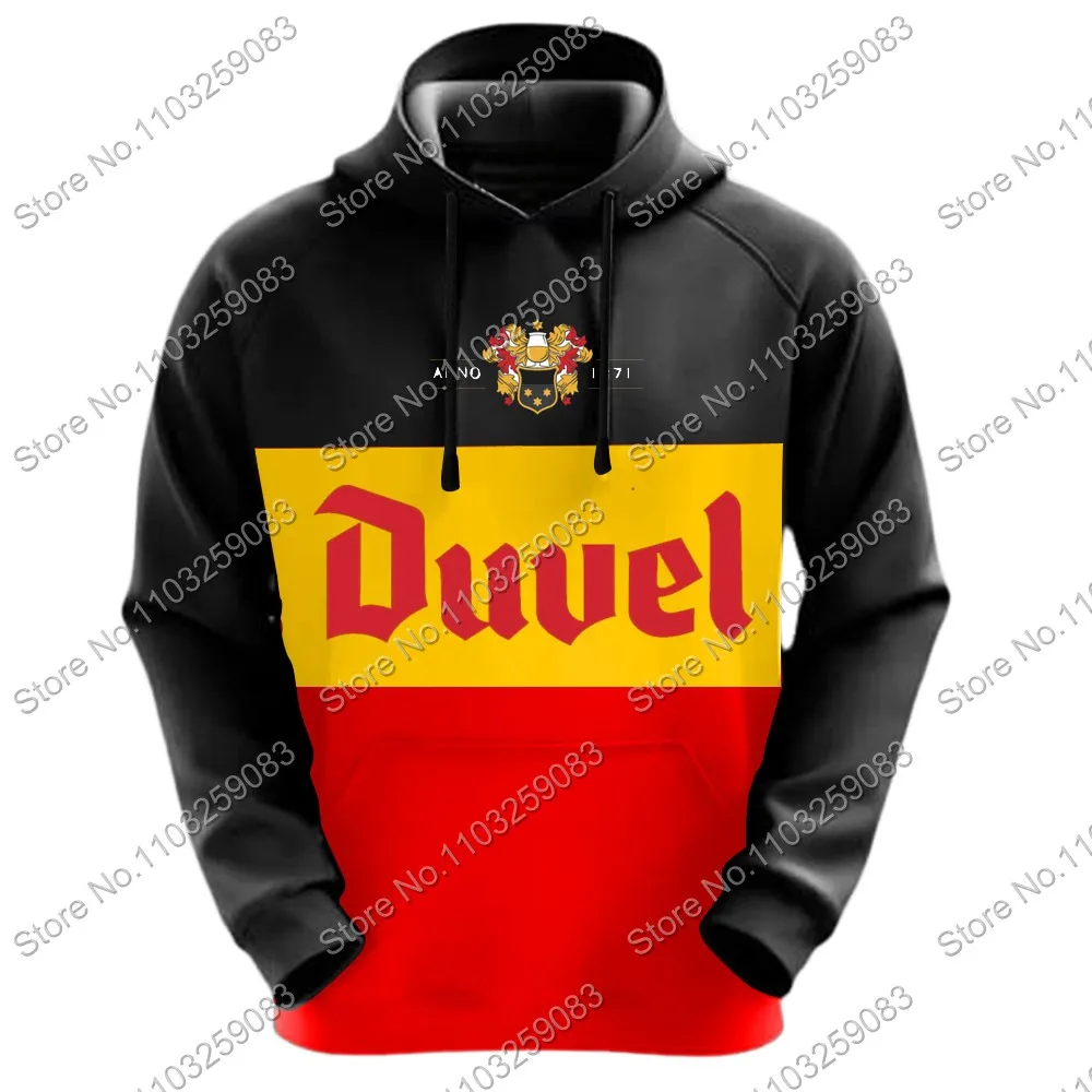 Belgium Duvel 2025 Men Hoodie Winter Sweatshirt Drink Beer Clothing Hoody Streetwear Casual Pullover Jackets Unisex Coats