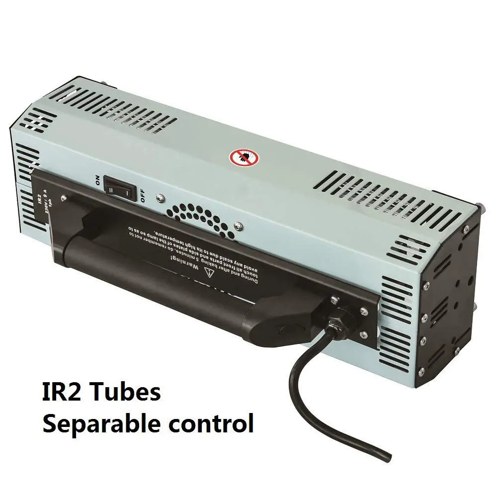 مصباح طلاء بالأشعة تحت الحمراء ذو موجة قصيرة، طاقة عالية، درجة حرارة عالية، محمول باليد، لوحة رش معدنية خفيفة الوزن للصفائح المعدنية للسيارة