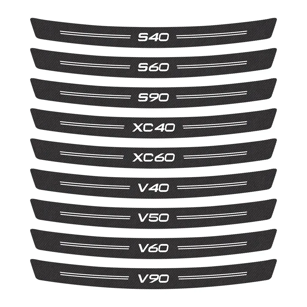 لفولفو XC70 V60 XC60 XC90 V50 S60 V90 V40 S40 XC40 T6 S90 AWD C30 C70 S80 V70 مانع صدمات خلفي للسيارة الجذع ملصقات اكسسوارات السيارات #5