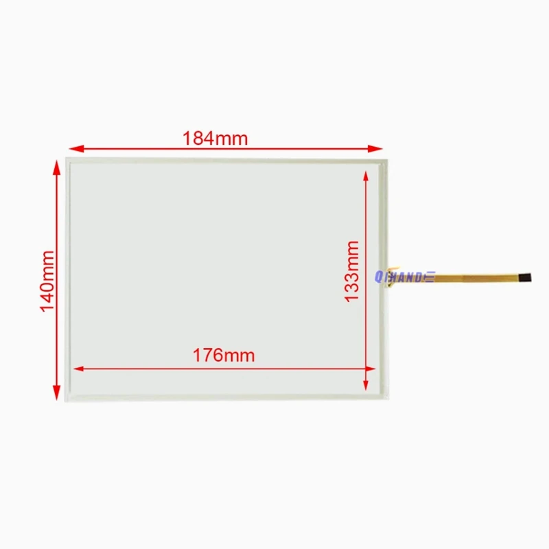 

Новый 8-дюймовый резистивный сенсорный экран 184 мм * 140 мм 184x140 мм 185x140 мм 4:3 промышленное контрольное оборудование 4-проводная внешняя экранная панель