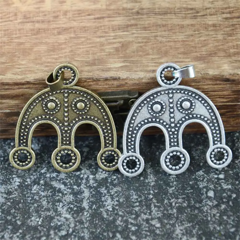 Nostalgia starożytny słowiański Lunula Moravia Lunitsa damskie wisiorki naszyjniki Viking talizman Amulet biżuteria
