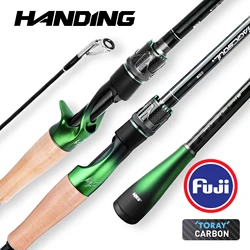 HANDING Magic Soul Fishing Rods TORAY® 36 Ton Full Carbon Blanks Bass Spinning Fishing Rod FUJI® A Guides Casting Ro