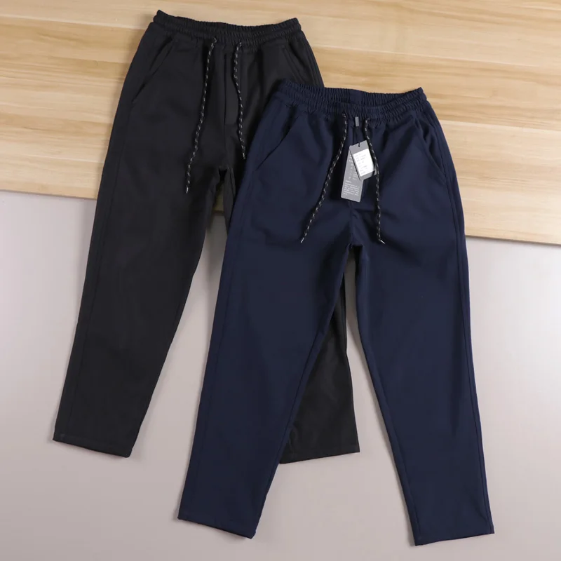 

Outdoor Windproof Waterproof Soft ell Men's Casual Trousers Fce Lined Straight Leg Long Pants Faionable Urban Sle