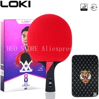 Raqueta de tenis de mesa LOKI 8 Star, palo de Ping Pong profesional, paleta de competición para Control de pelota y bucle