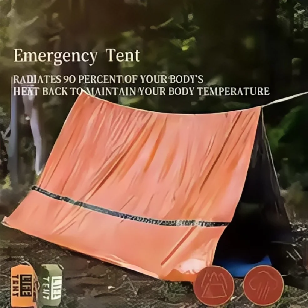 Namiot ratunkowy dla 2 osób -  – Emergency Mylar Tent recenzja i cena