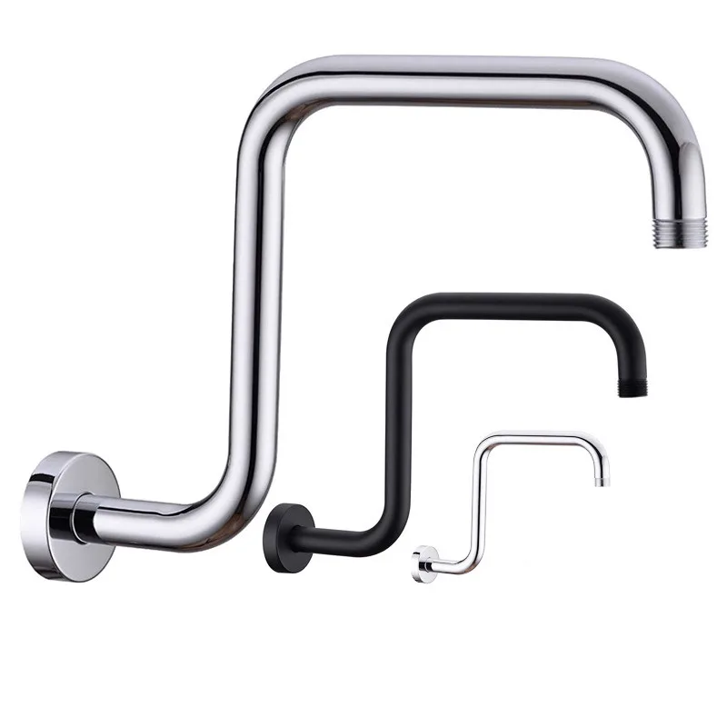 

Wall Shower Head Pipe Arm Stainless Steel Shower Head Rainfall Tube Riser Extension Bracket for Bathroom Hardware Accessories