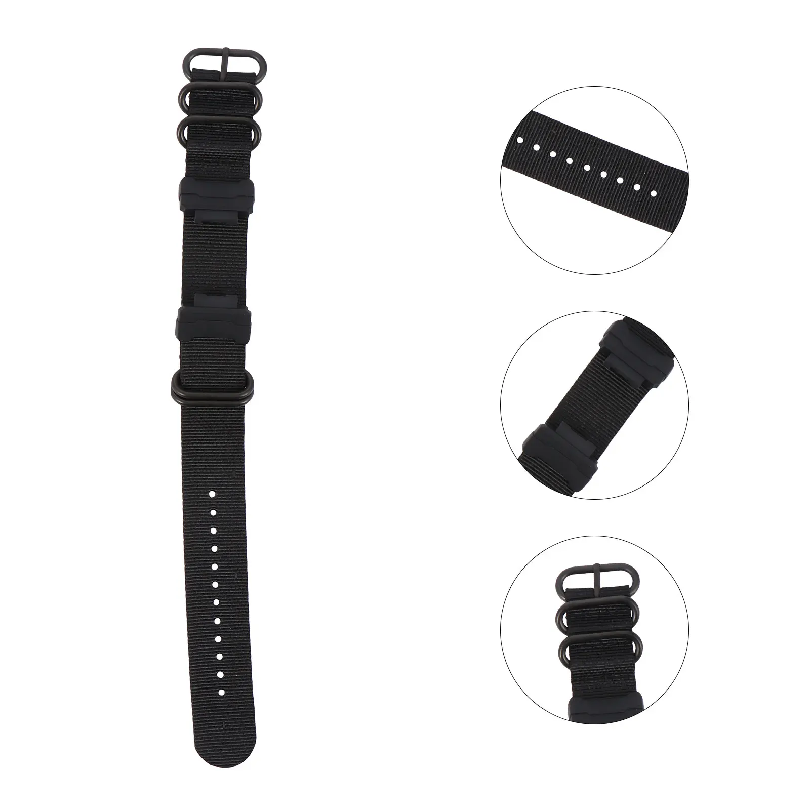 

Nylon Watchb Comfortable Wristb Canvas Material Durable Soft Adjustable Size Watch Strap Replacement Birthday Gift