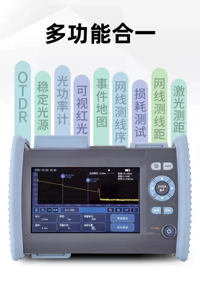 Optical Fiber Tester Breakpoint Obstacle Finder Detection Optical Time Domain Reflectometer