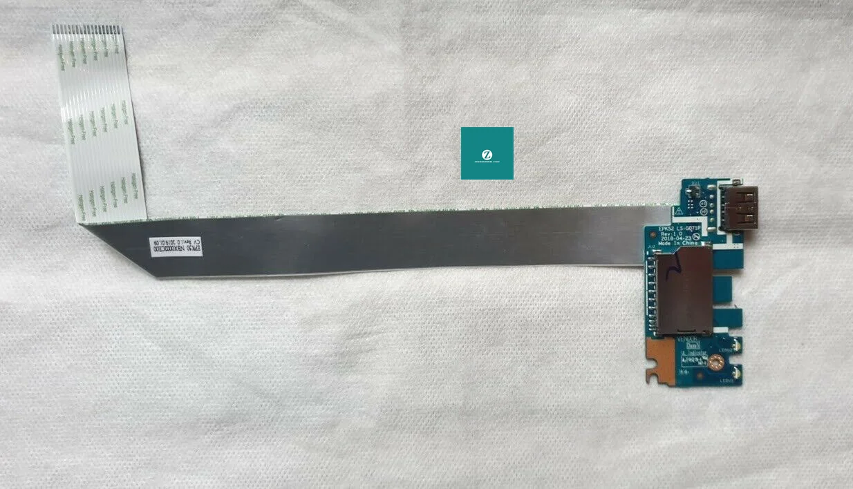 لوحة قارئ بطاقة USB لطابعة HP ، من من من ، من ، من ، إلى ، G7 ، 15-DA ، 435OM832L01