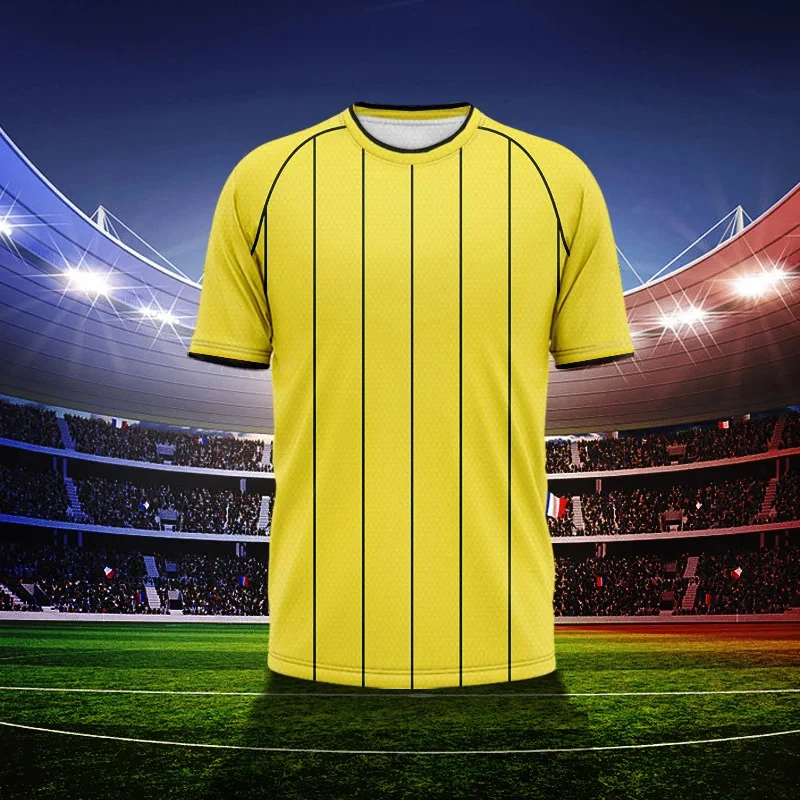 Men's Fashion T-Shirt Summer Stripe Pattern Simple 3D GYM Tops Casual Sports Fitness Loose Short Sleeve Streetwear Tees Clothing