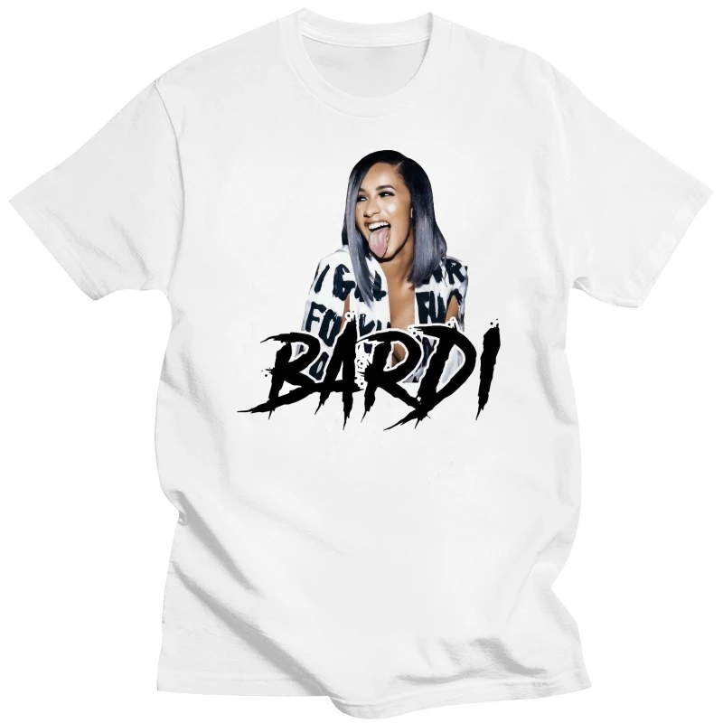 Cool Bardi Gang Cardi B Men's Short-Sleeved Standard T-Shirt White