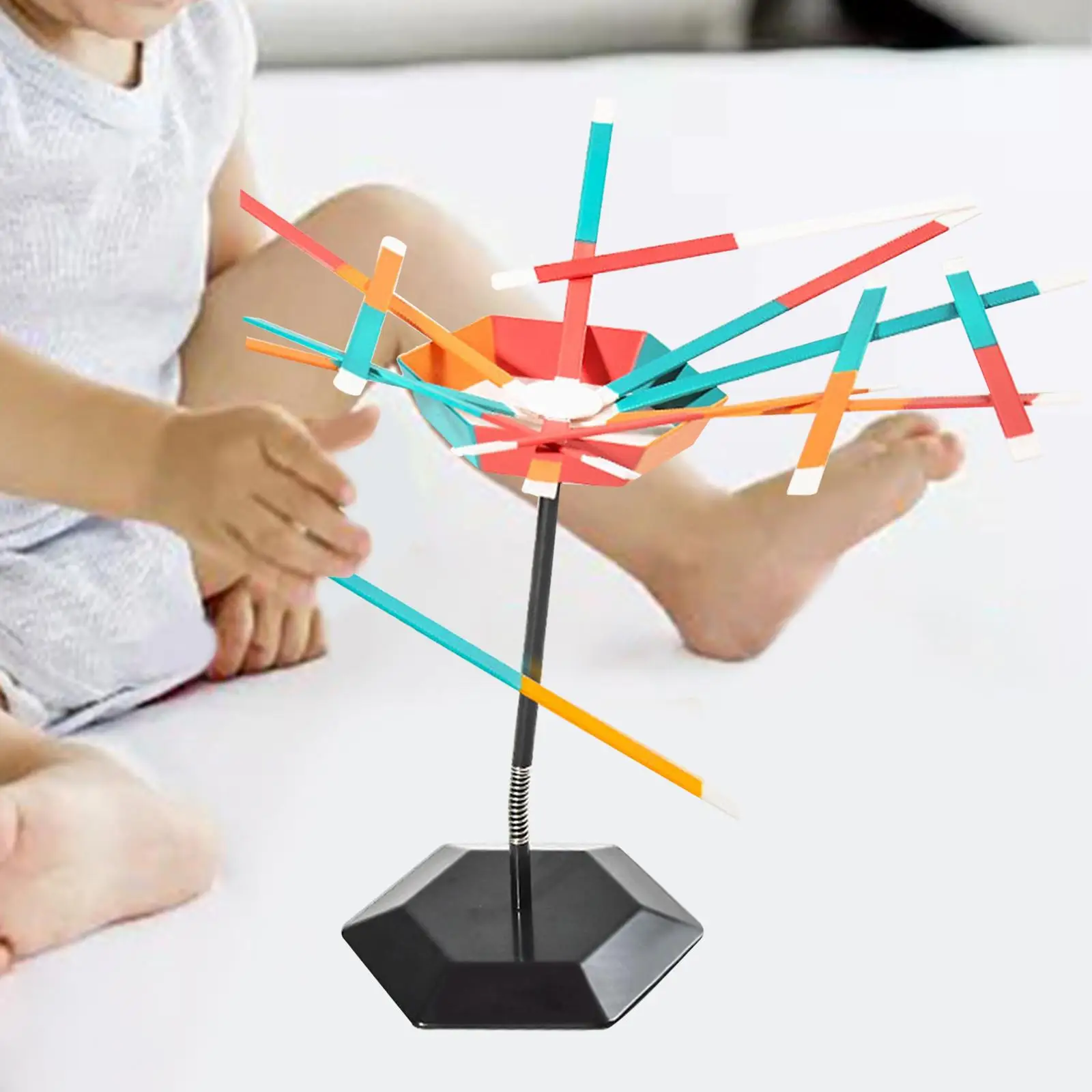 Juego de mesa con varillas para niños y adultos, juguete multijugador de equilibrio Multicolor, escritorio apilado, entrenamiento de equilibrio