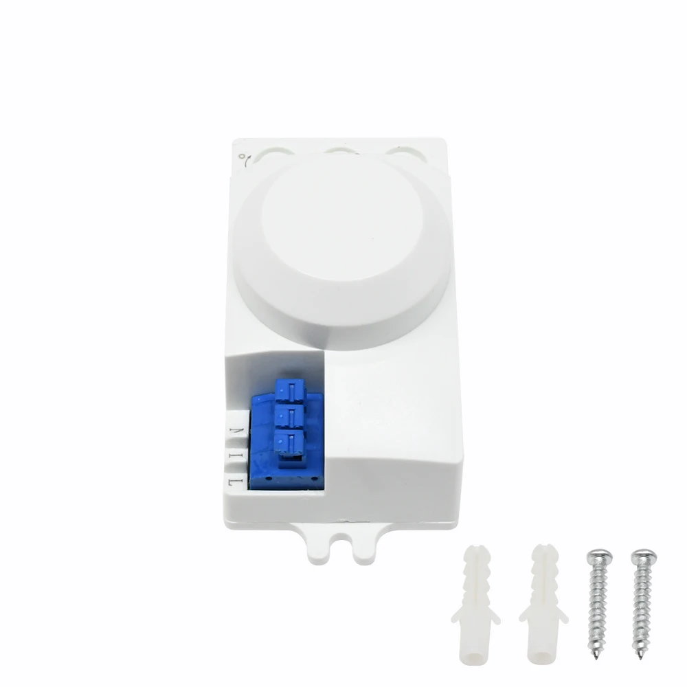 AC220-240V 5.8GHz Microwave Radar Sensor Switch Multi-Adjustment Body Motion Detector High Sensitivity LED Light Sensor Switch