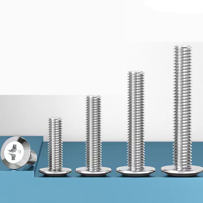 

M2 M2.5 M3 M4 M5 Cross shaped Inverted Flat Head Furniture Screw Connection Joint Bolt 304 A2 Stainless Steel