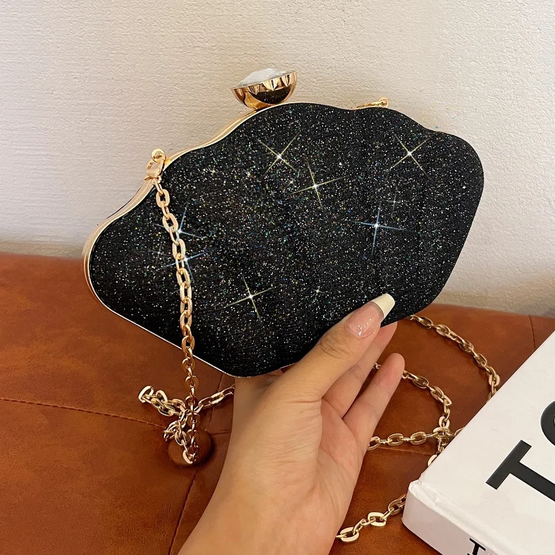 

New Shell European and American style dinner bag handbag versatile chain shoulder bag premium diagonal cross bag