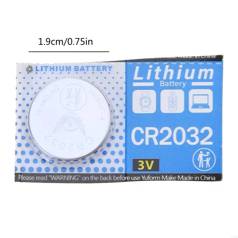 Y4UE 1PC CR2032 2032 BOTÓN BOTÓN Batería monedas para calculadora Reloj remoto 3V