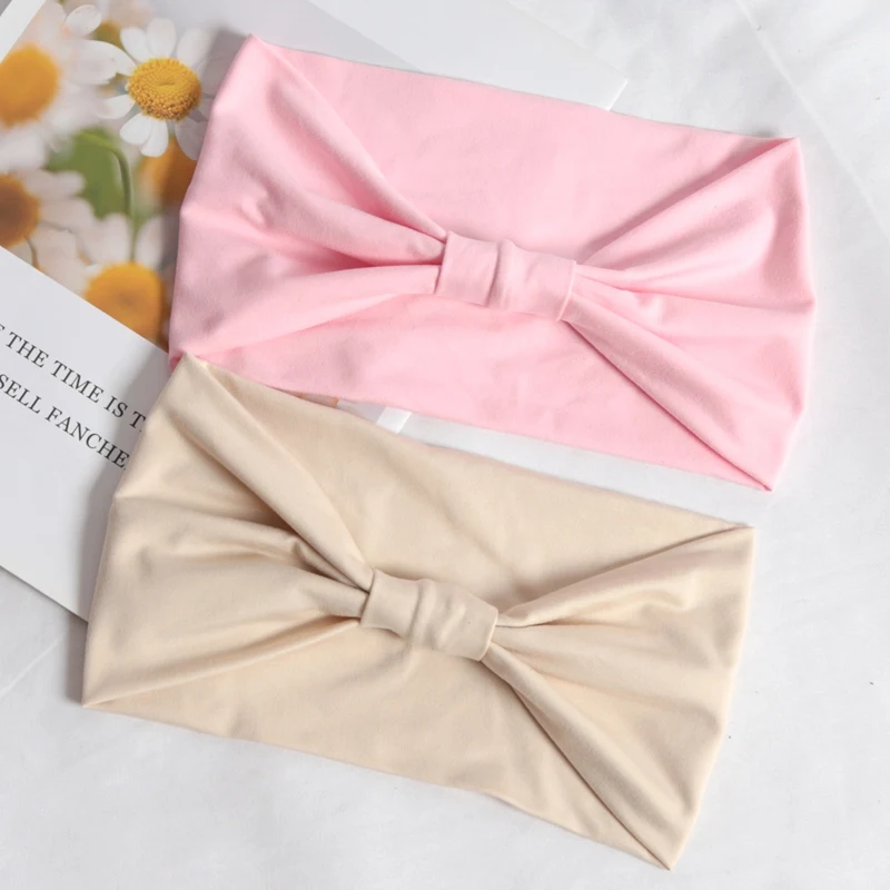 Neues Stirnband für Frauen, dehnbares, breites Haarband, Stirnband für Yoga, Laufen, Sport, Schweißband, Damen und Mädchen, Make-up-Haar-Accessoires – Detail 6