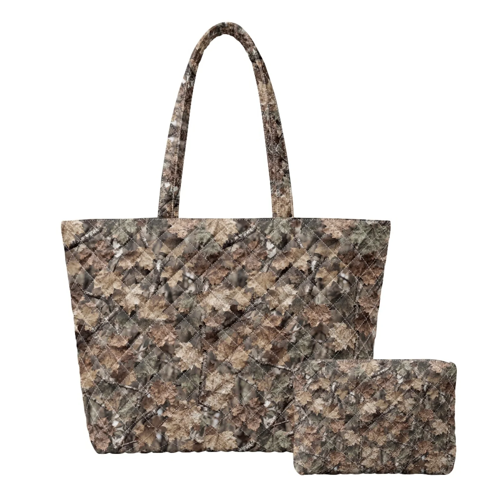 Coloranimal Turtles Starfish Set 2 Piece Quilted Shoulder Bag with Cosmetic Bag for Daily Use Short Trips New Trend