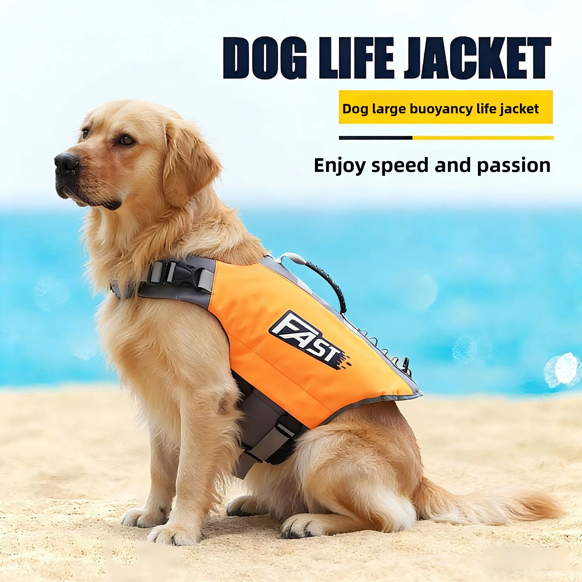 

Летний спасательный жилет для собак, жилет безопасности для собак, жилет для тренировок на открытом воздухе для средних и крупных собак, товары для животных