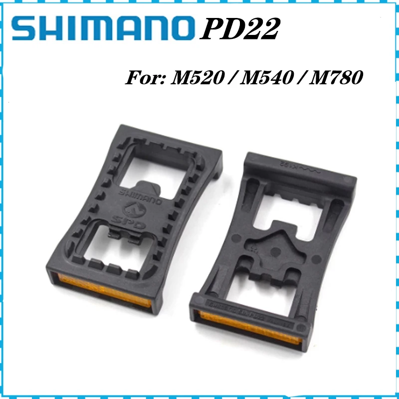 SM PD22 MTB Pedal Cleats Flat Adapter Self Locking Pedal Flat Plate Conversion Device Suitable For SPD M520 M540 M780