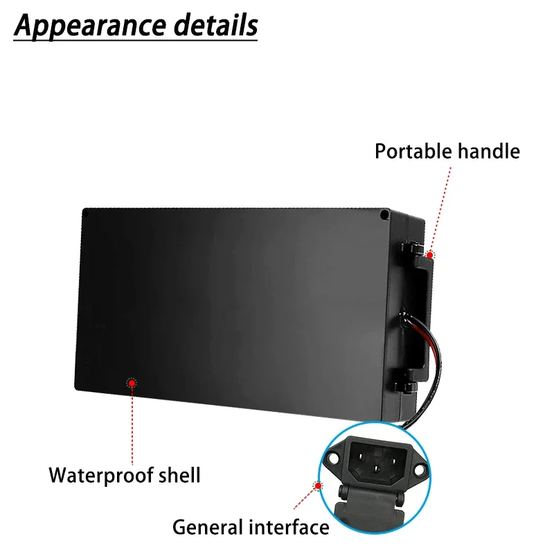 

16S8P 60V 30Ah Electric Motorcycle 18650 Lithium Battery Waterproof Battery ，for Two Wheel Motorcycle Electric Scooter Bicycle