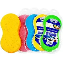 1Pc 8 Shape Car Wash Sponge Honeycomb High-density Compression Sponge Car Cleaning Sponge High Foam Washing Automotive Supply