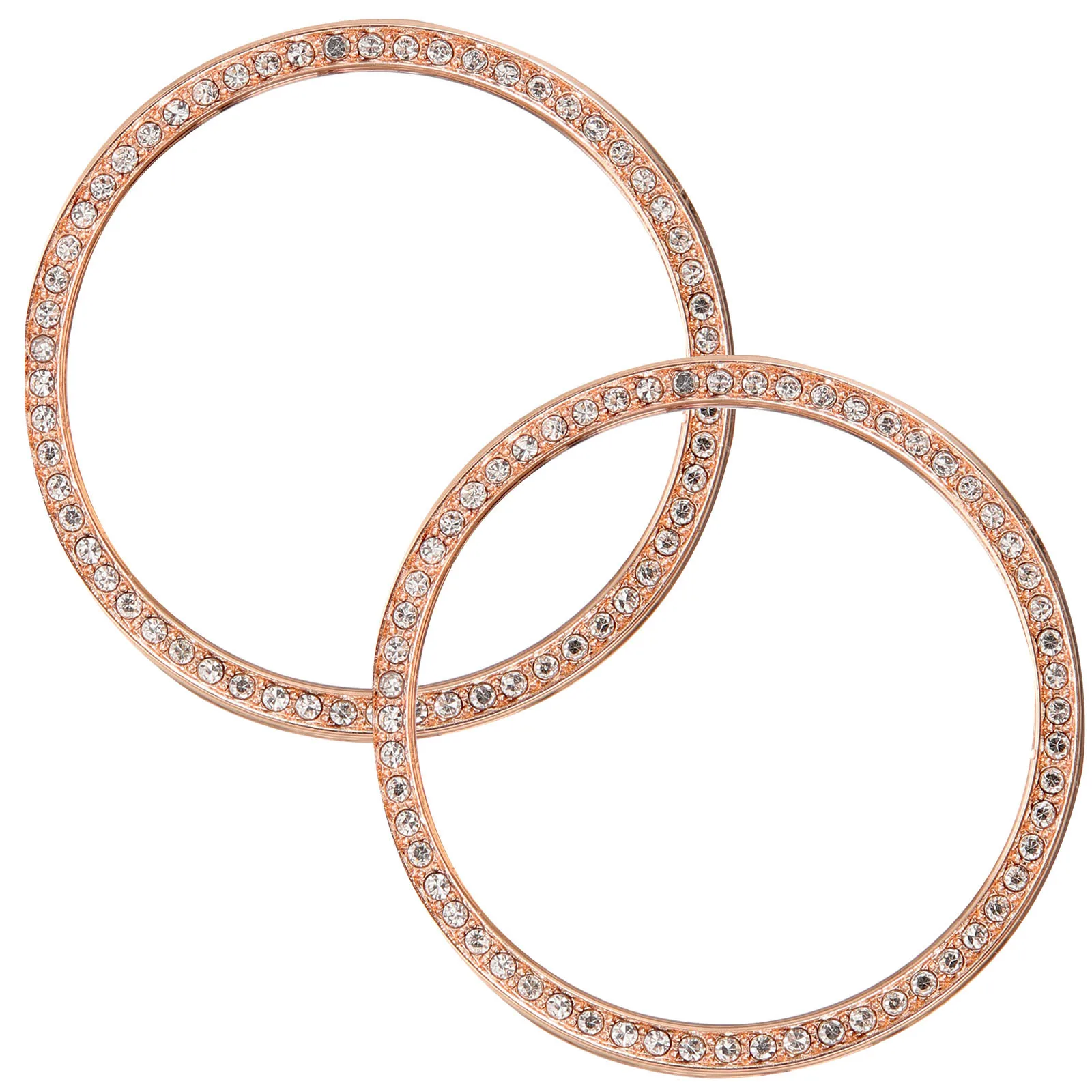 

2Pcs Diamond Watch Bezel Ring Metal Alloy Stylish Replacement Scratch Proof Protective Decorative Watch Frame Bezel Cover