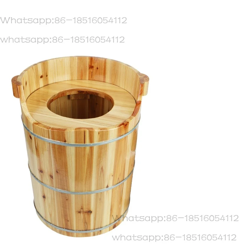 Herbal Sitz Bath Steamer Natural Wood Pelvic Therapy Tub Portable Steam Sauna for Hemorrhoid Relief & Feminine Care Bathtubs