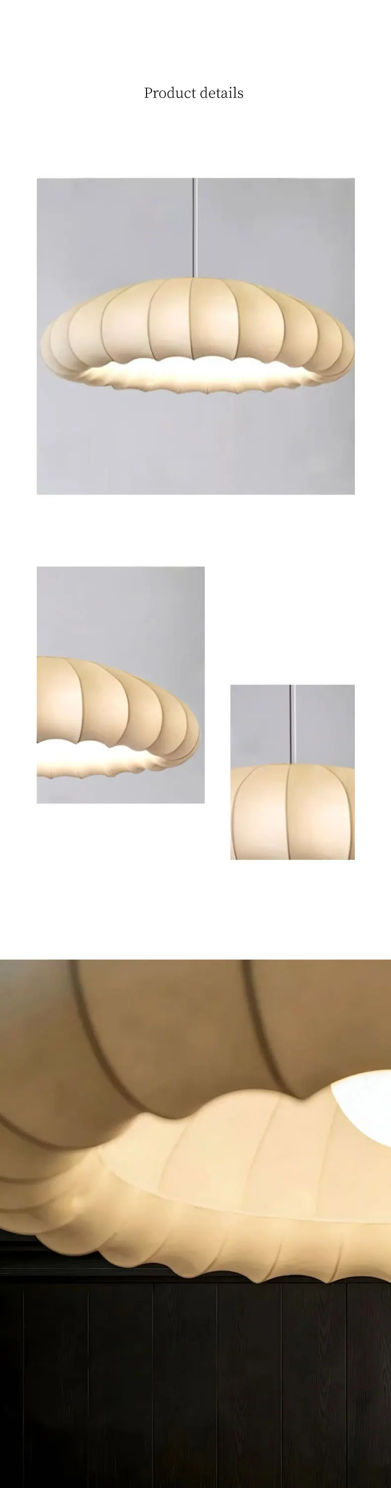 Nordic Bar LED Pendant Light Fabric E27