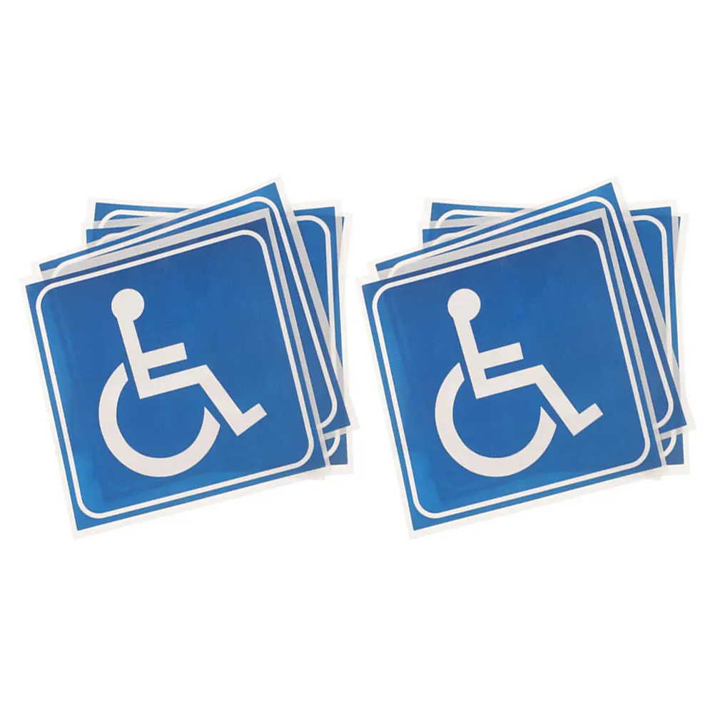 15pcs Disability Stickers Wheelchair Symbol Waterproof Scratch Resistant Adhesive Decals For Car Window Door Signs Handicap
