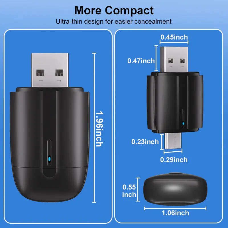 FLIXIVI Dual Interface Wireless CarPlay/Android Auto Wireless USB/TYPE-C Adapter Smart Mini Box Plug Fast Connect Universal image 6