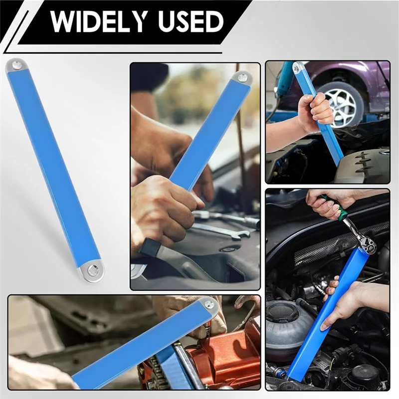 ABRS-Offset Extension Wrench 15 Inch Tight Reach Extension Wrench Set Universal Zero Degree Ratchet Tool For Tight Space