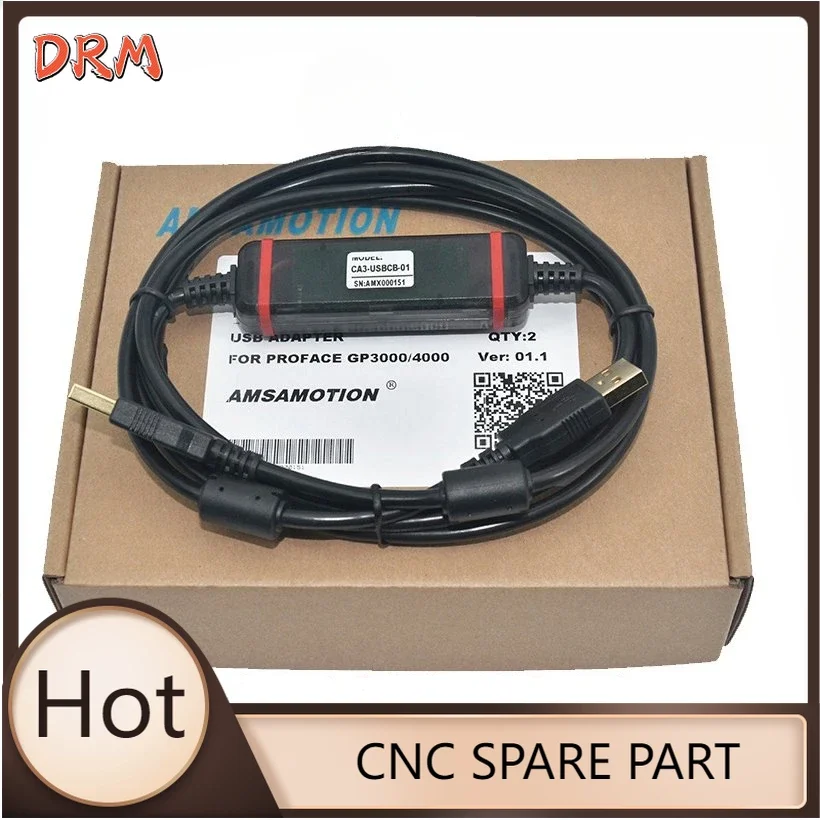 CNC CA3-USBCB-01 Suitable PRO-FACE GP3000 ST3000 LT3000 AGP3301 Download Line USB Port PLC Communication Programming Cable